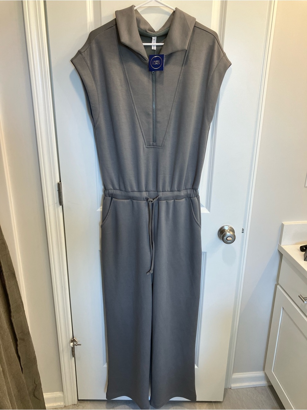 Wishlist Scuba Half Zip Jumpsuit - Size M